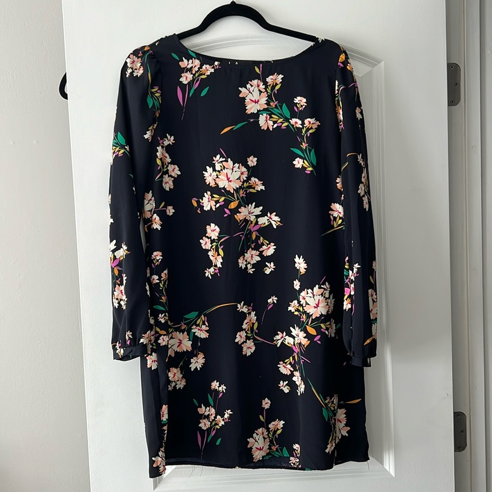 Lulus Women's Herbaceous Baby Navy Floral Print Shift Dress